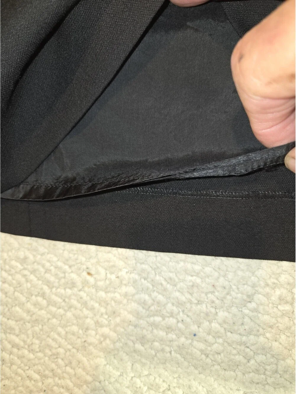 Brooks Brothers Black Skirt Womens 12 Wool Basic Straight Office Career Luxury
